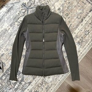 gentryportofino brown puffer jacket size 10